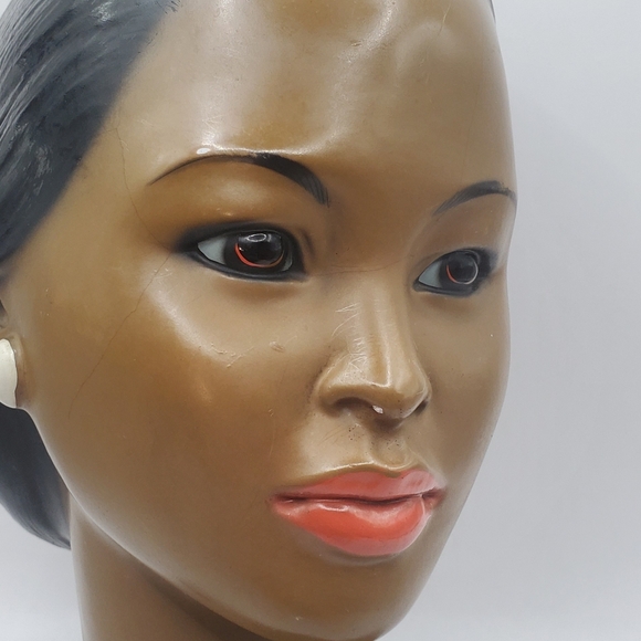 Vintage MCM Marwal 1950’s Hawaiian Girl Chalkware Bust Hula Polynesian - Picture 3 of 16